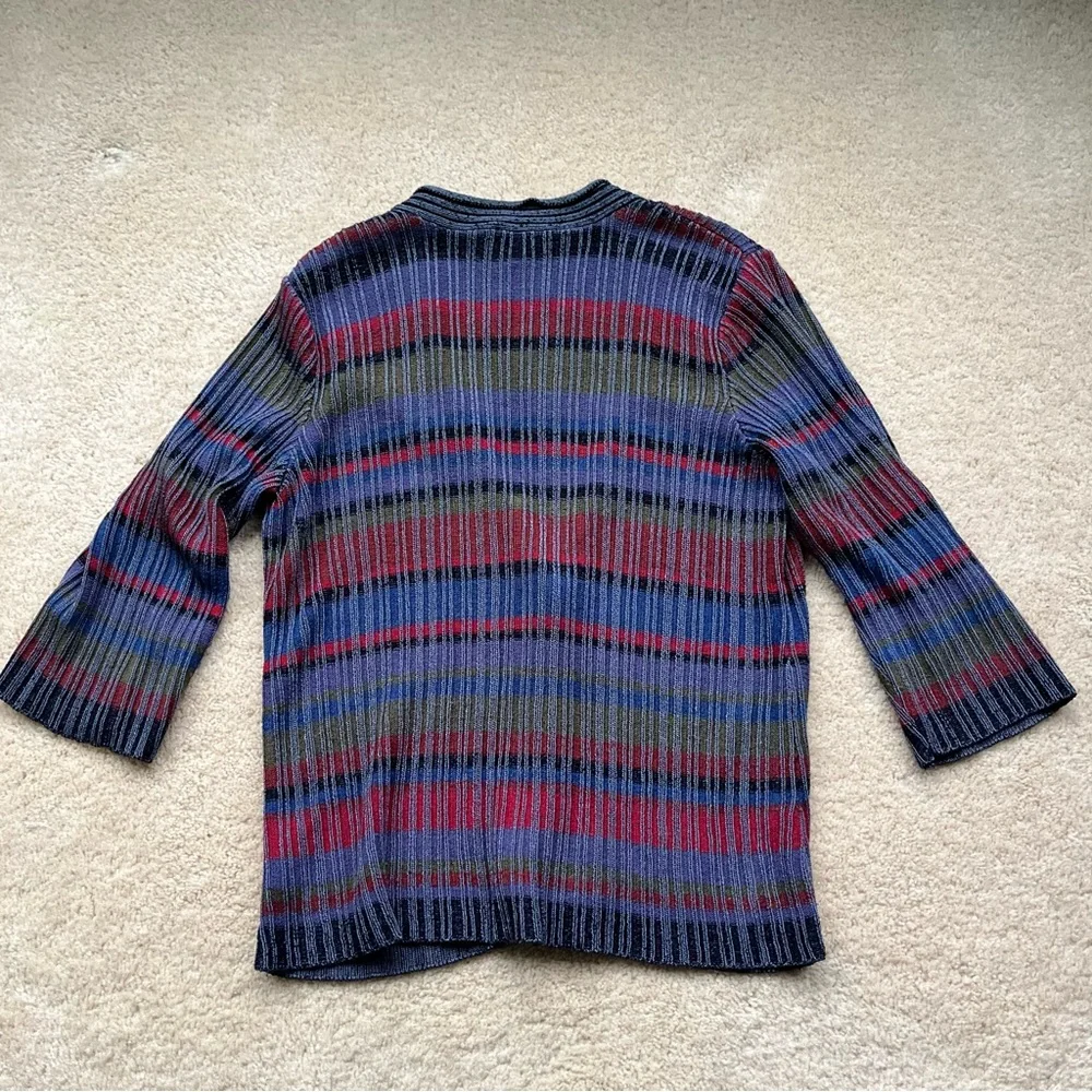 Coldwater Creek Gray Button Front Cardigan Sweater - Size M - EUC